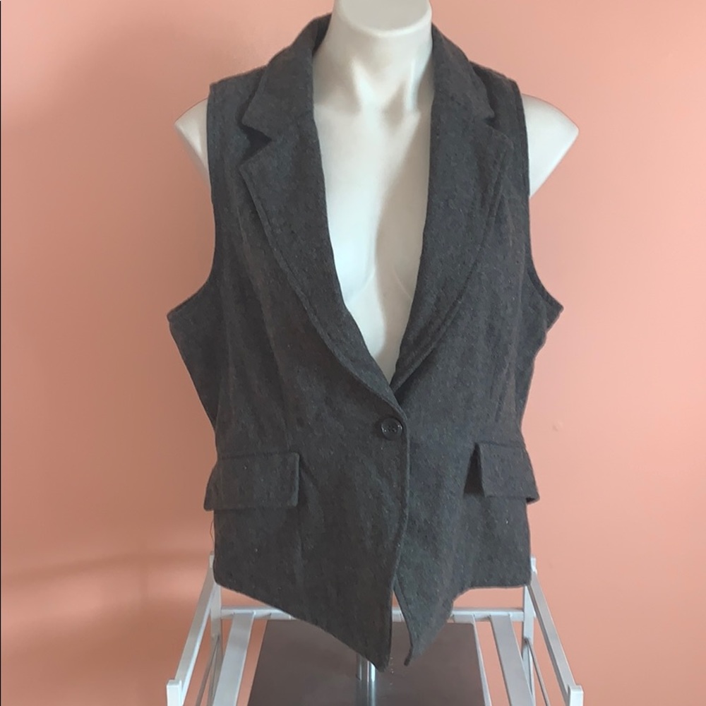 Never worn gray vest!